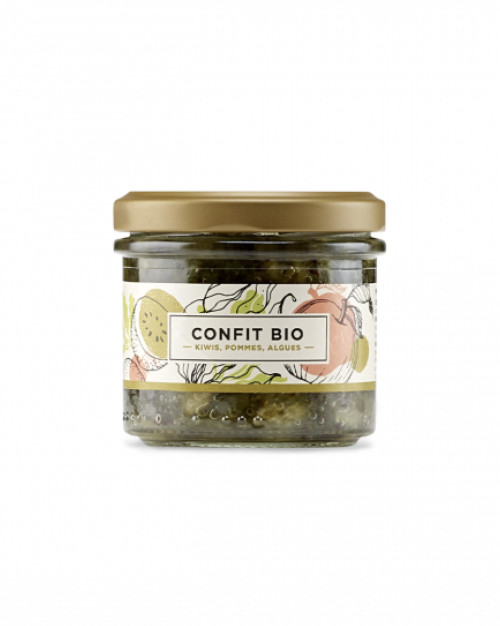 Confit bio Kiwis Pommes Algues - 105gr - La Belle-iloise