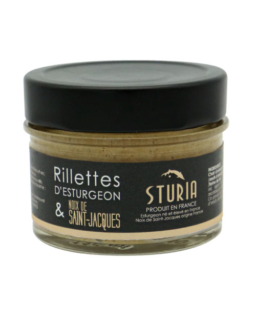 Rillettes d'esturgeon aux Noix de St Jacques - STURIA