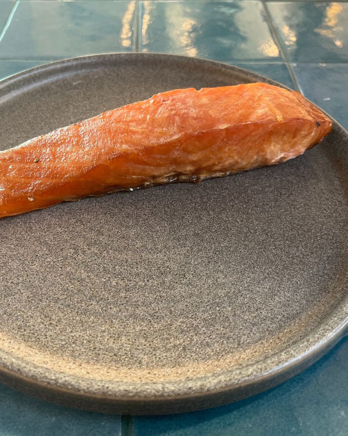 Saumon fumé à chaud