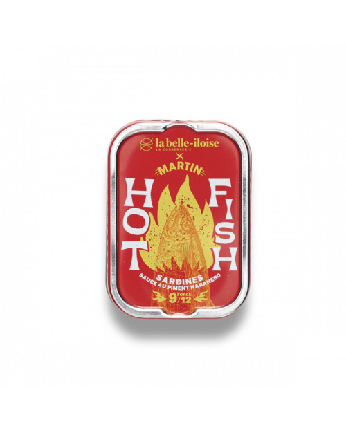 Sardines HOT FIH au piment habanero - 115gr - La Belle-iloise