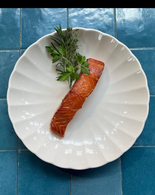 Saumon fumé à chaud